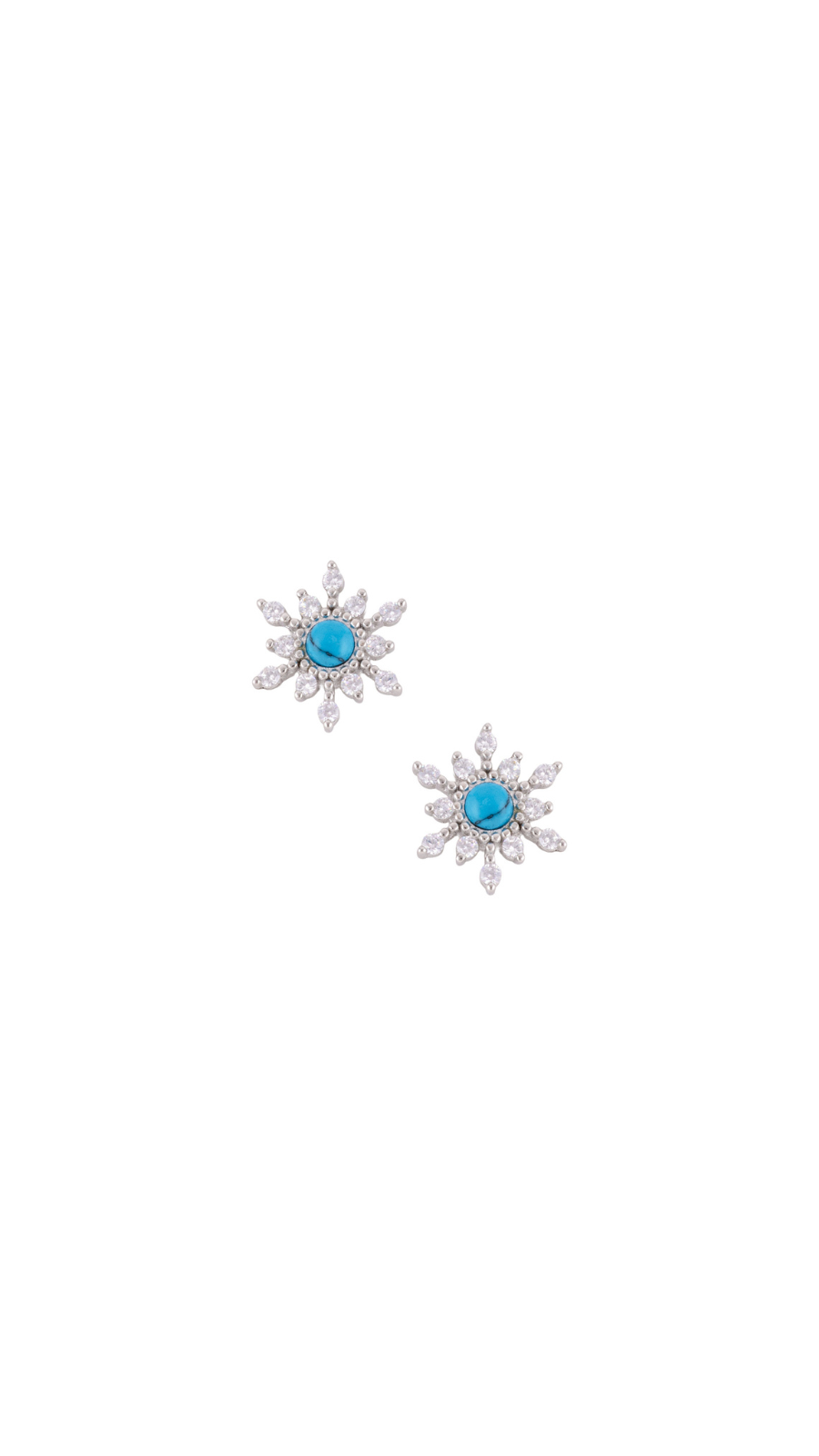 Turquoise Star Stud Earrings