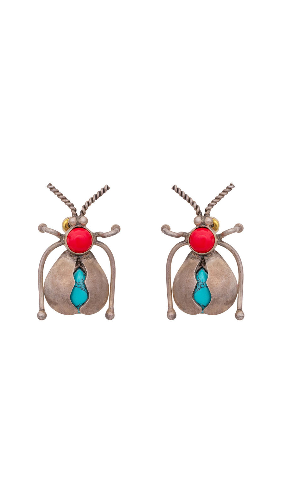 Turquoise Beetle Earrings