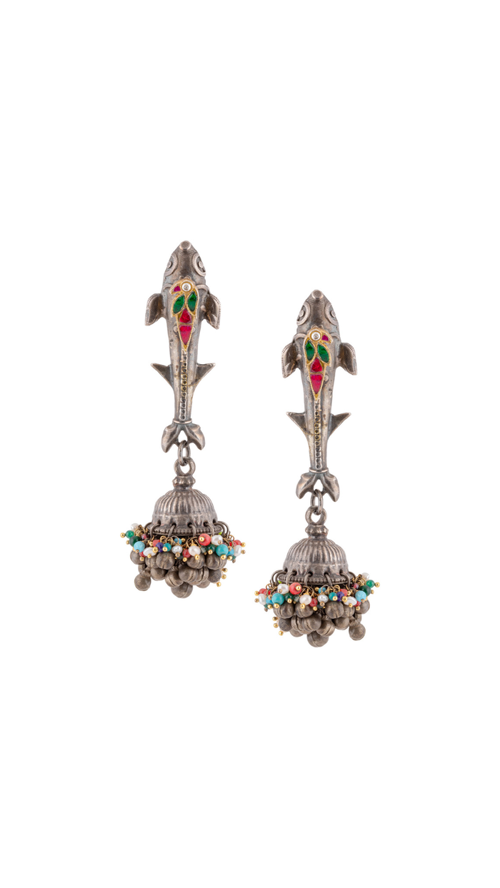Fish Jhumka Earrings