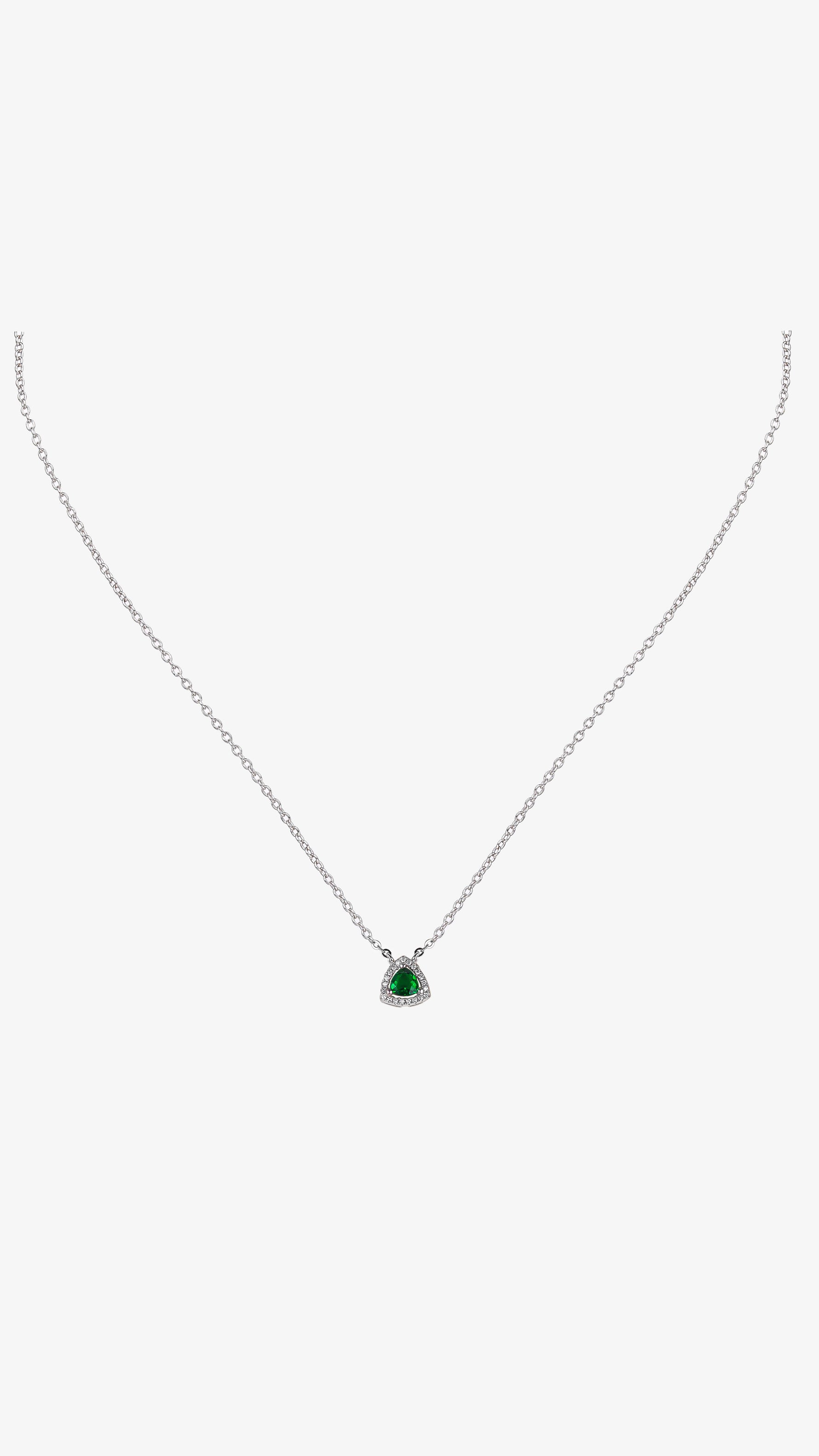 **Premium 925 sterling silver pendant necklace with chain, featuring sparkling semi-precious stones for elegant daily wear.**