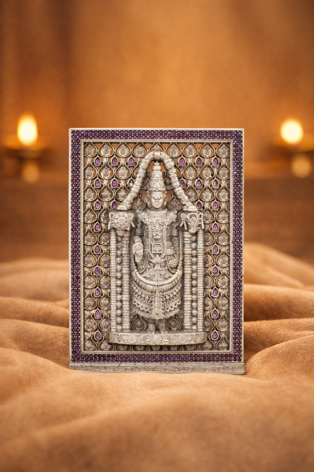 Tirupati Balaji 925 Silver Idol