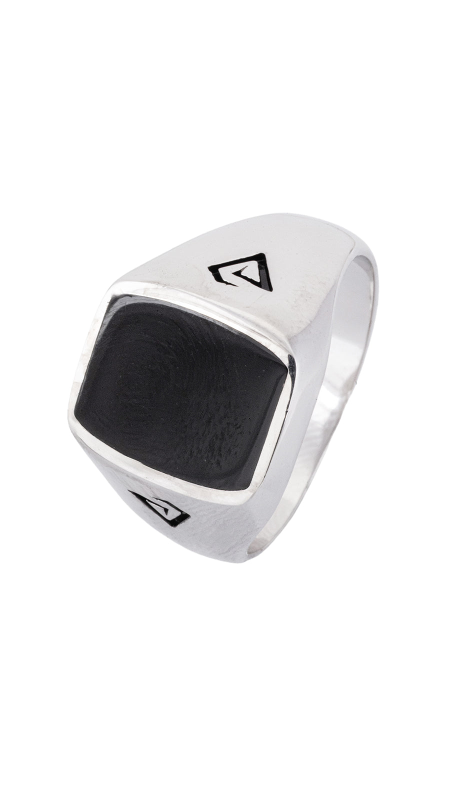 Square Onyx 925 Silver Ring