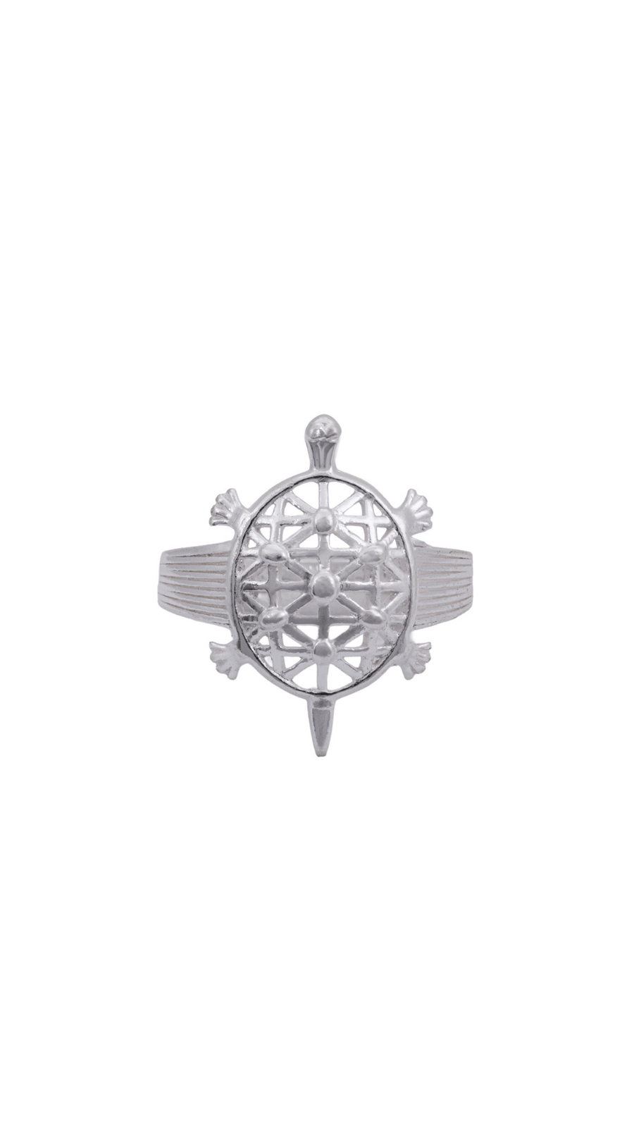 Tortoise Silver Ring