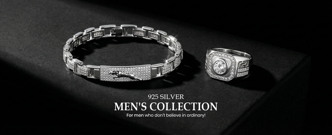 Silver bracelets for men, AJB Silver Arte