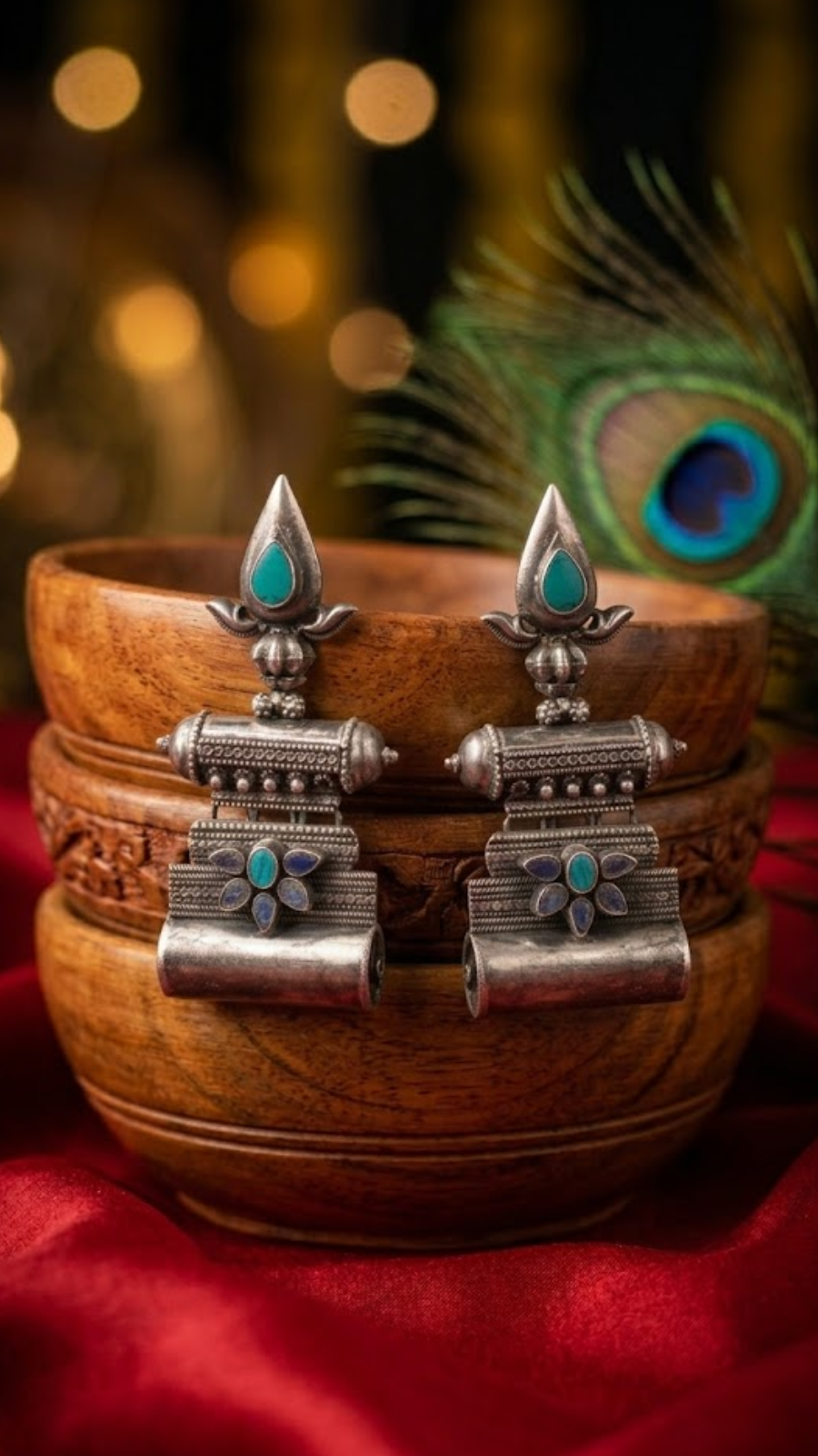Turquoise Tribal Earrings