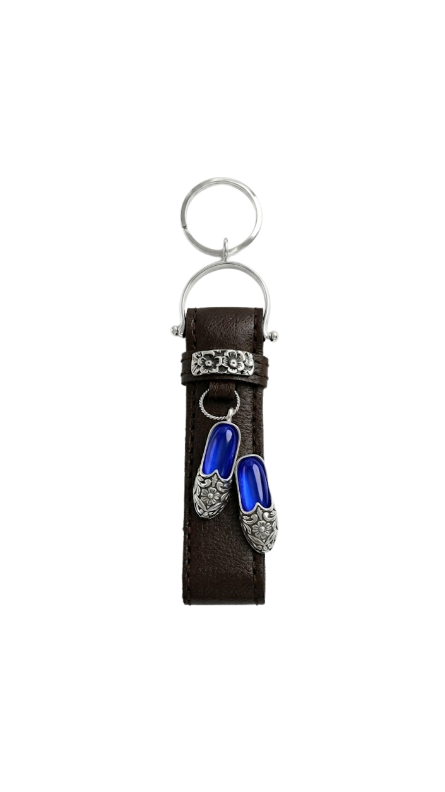 Leather Strap with Silver 925 Jhuti Locket.