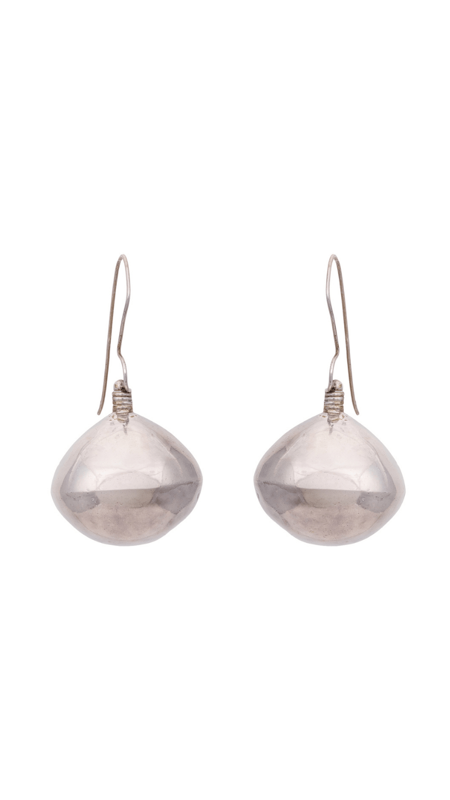 AJB Silver Arte Minimalist Silver Drop Earrings