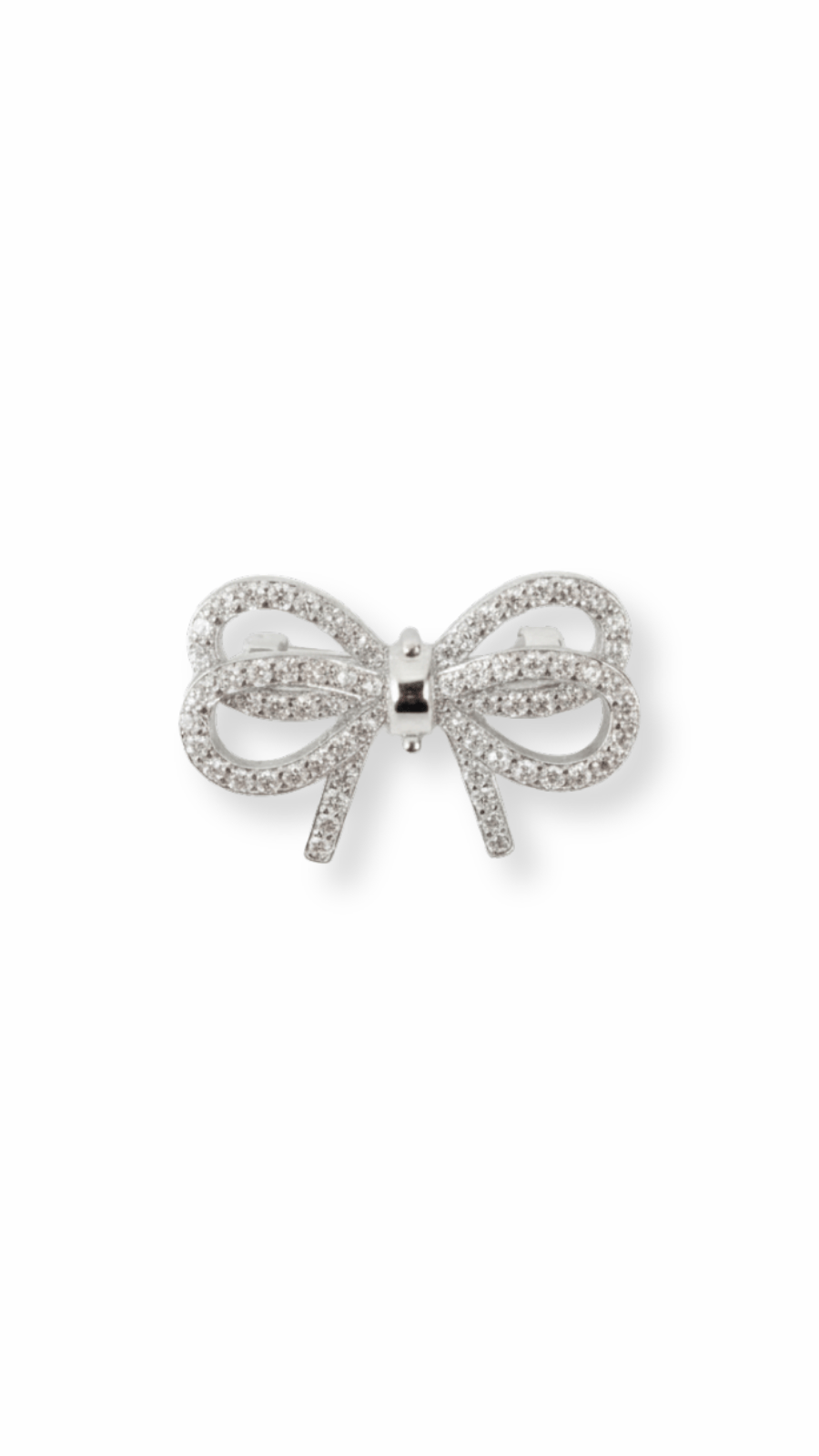Infinite Sparkle Bow Brooch