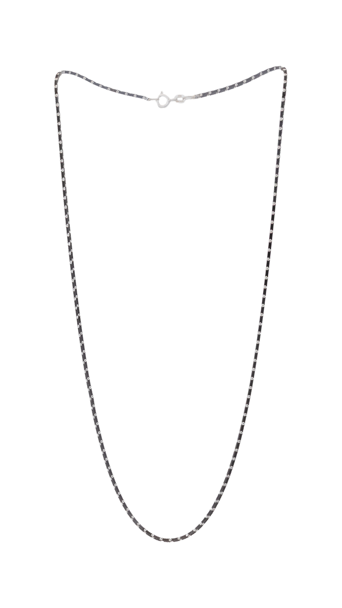Oxidized Silver Chain Detail