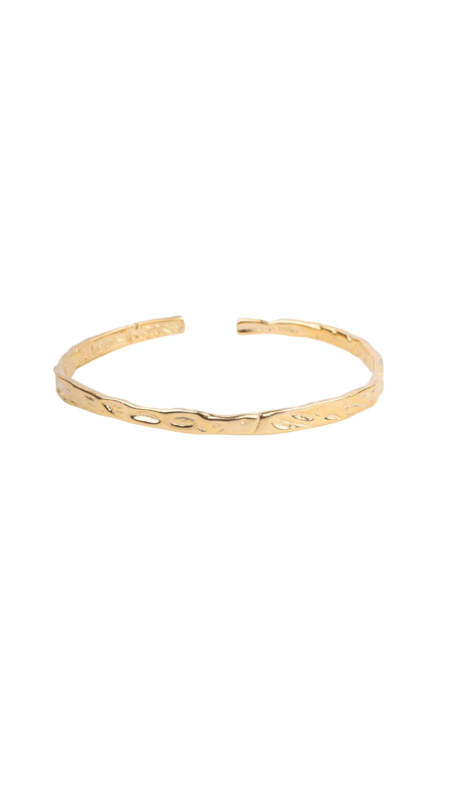 Textured Gold Minimalist Bracelet