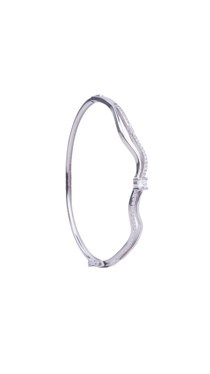 Wavy 925 Silver Bracelet