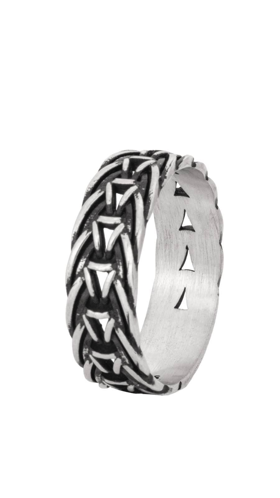AJB Silver Arte Braided 925 Silver Band