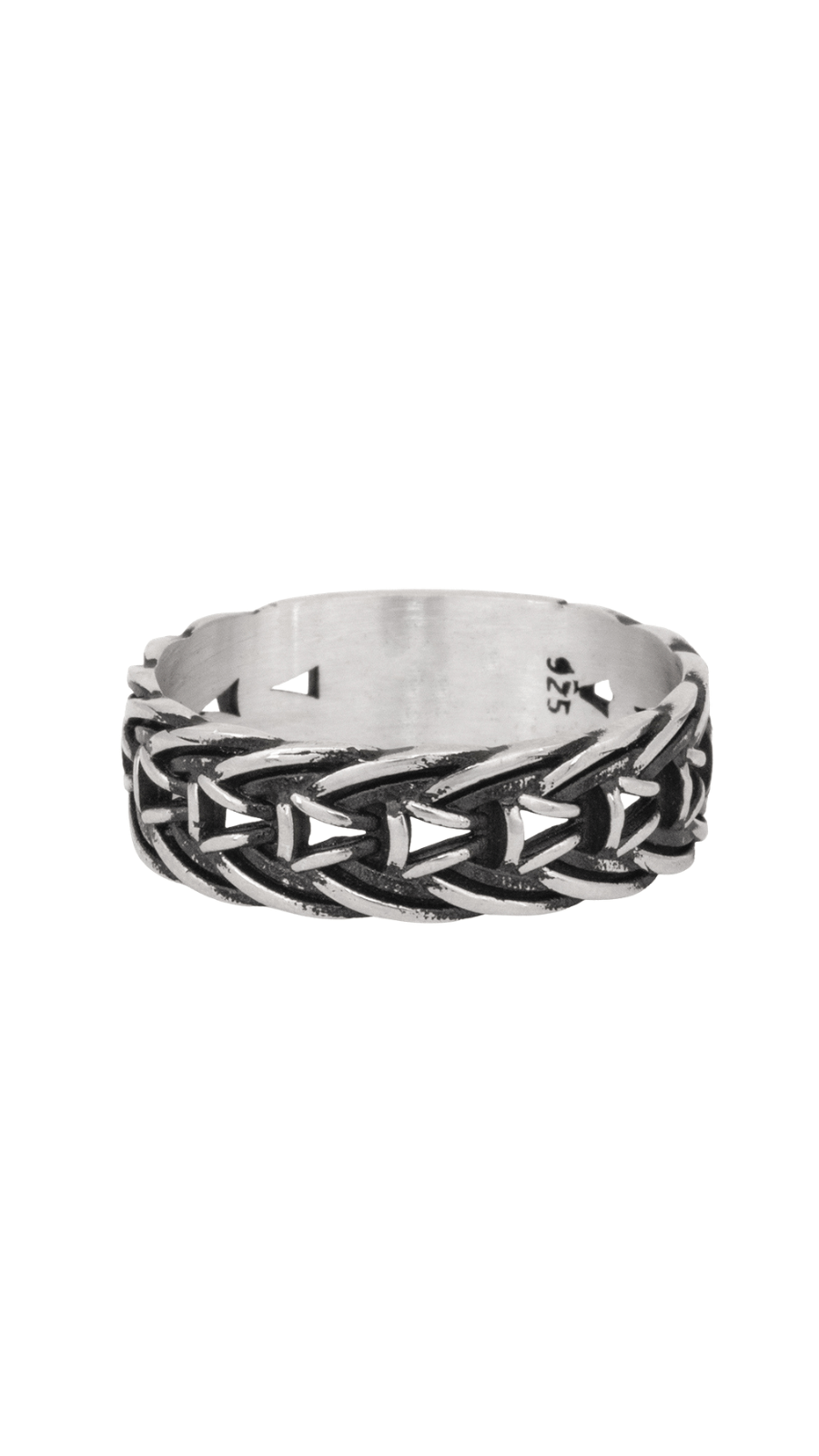 AJB Silver Arte Braided 925 Silver Band