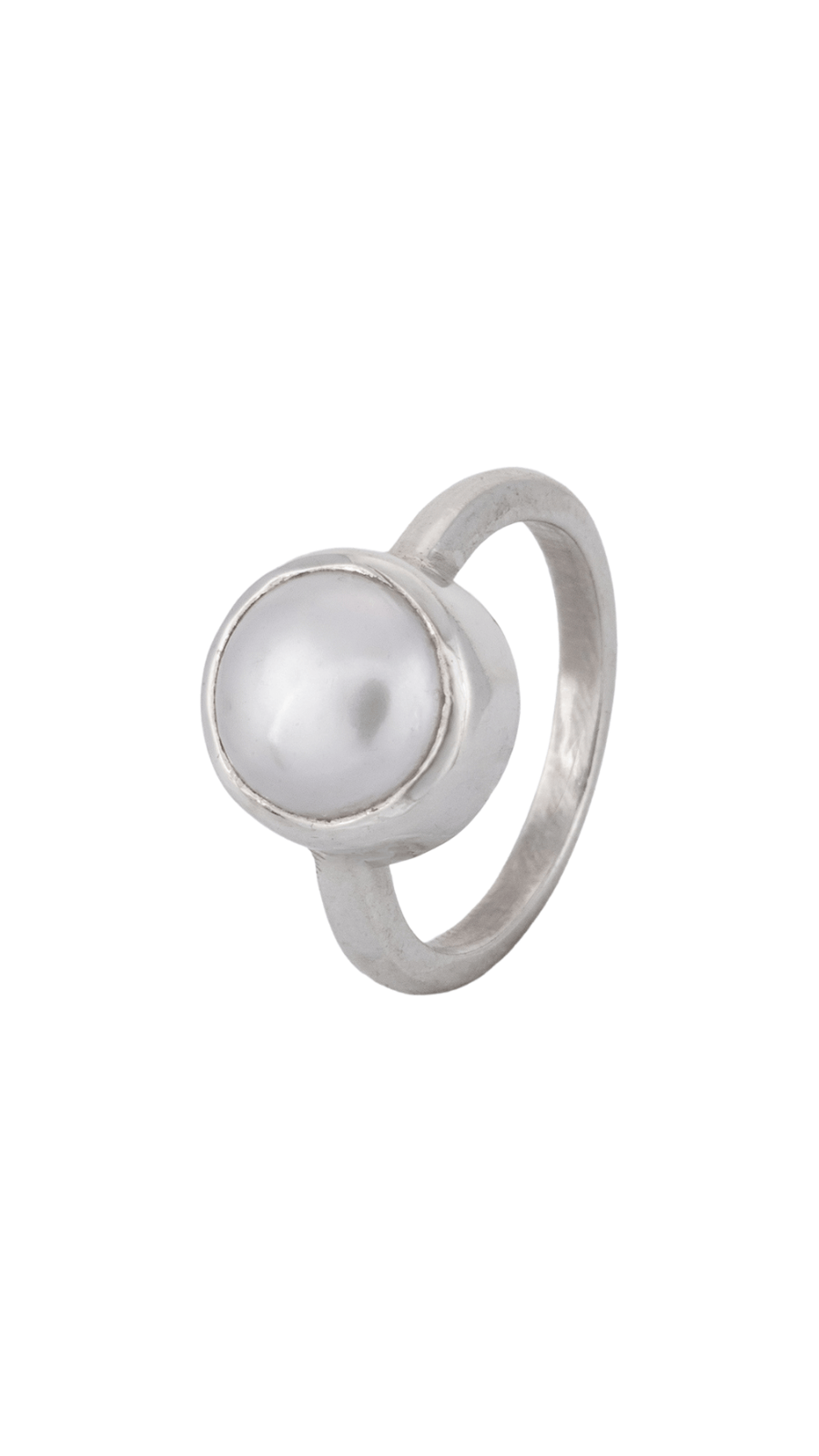 AJB Silver Arte Pearl 925 Silver Ring