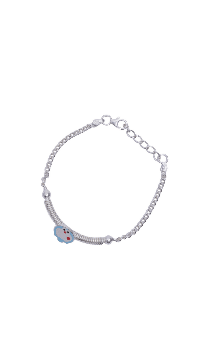 Cartoon in Silver Kids Bracelet