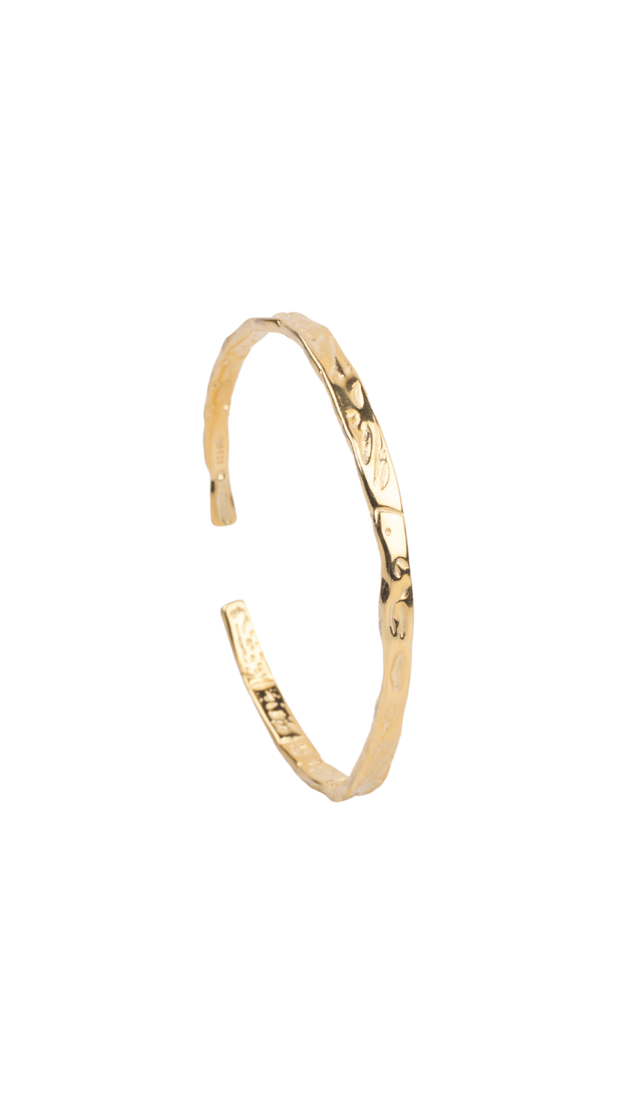 Textured Gold Minimalist Bracelet