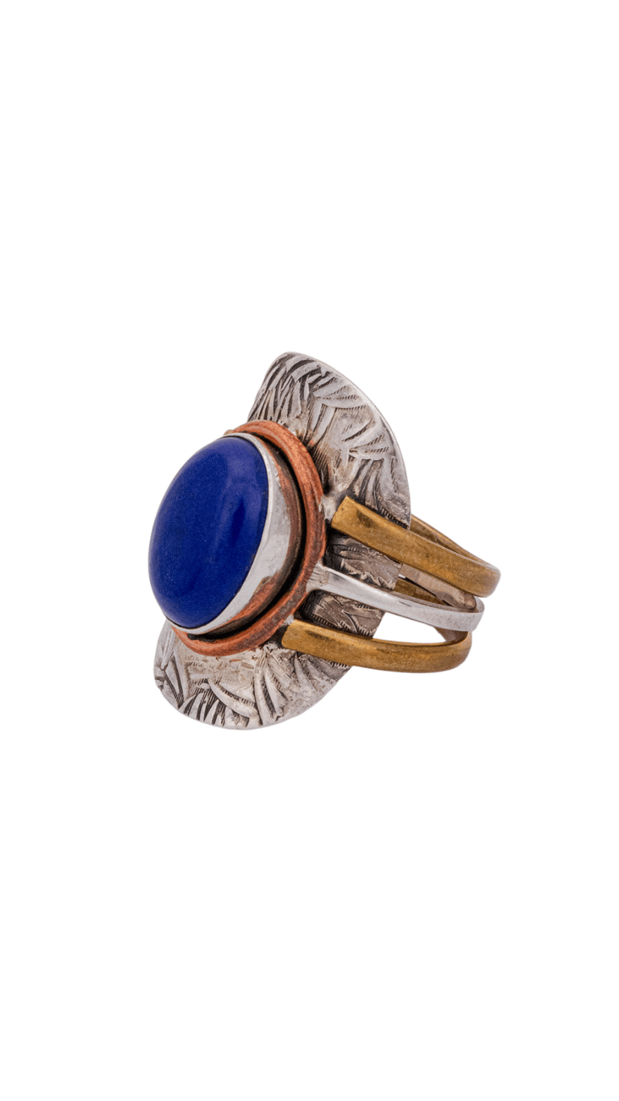 AJB Silver Arte Lapis Blue Gemstone