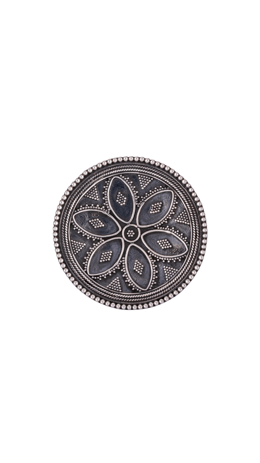 AJB Silver Arte Vintage Floral Ring