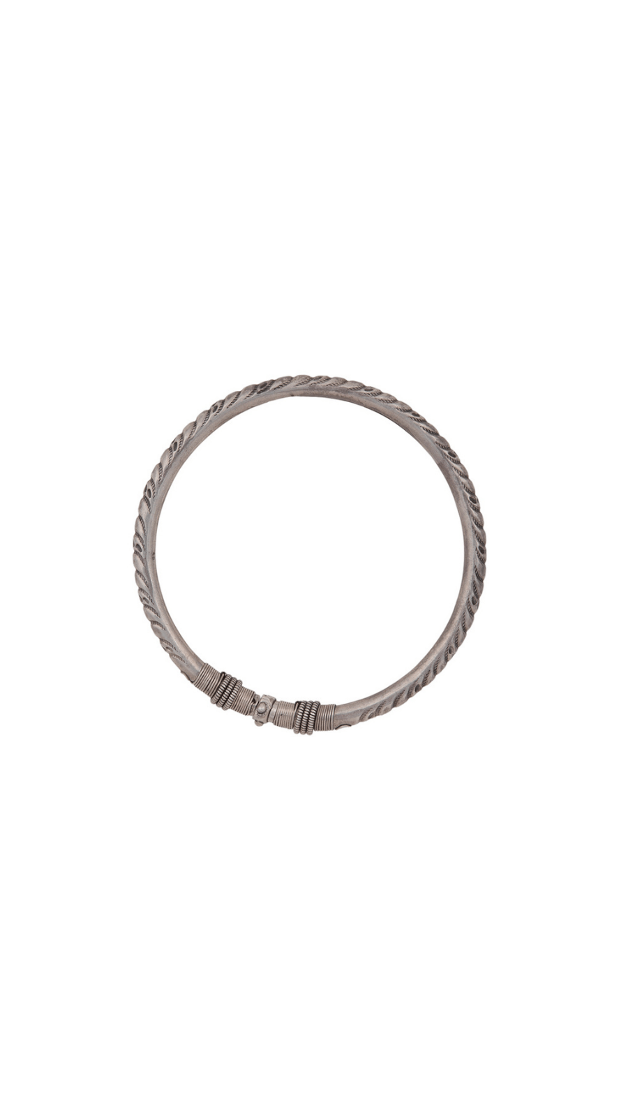 AJB Silver Arte Oxidised Silver Payal Kada