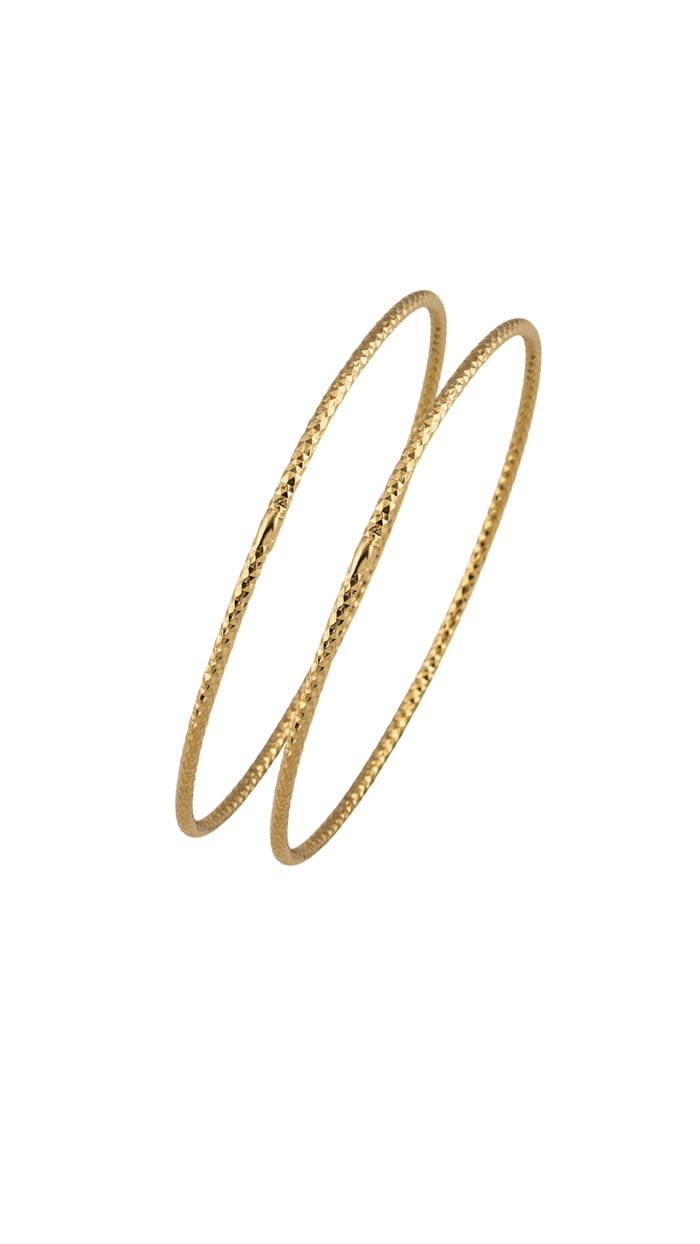 Minimalist Diamond Cut Bangle