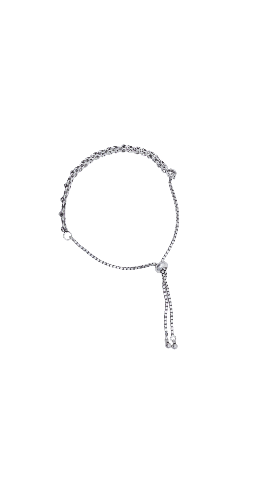 AJB Silver Arte Adjustable Silver Bracelet