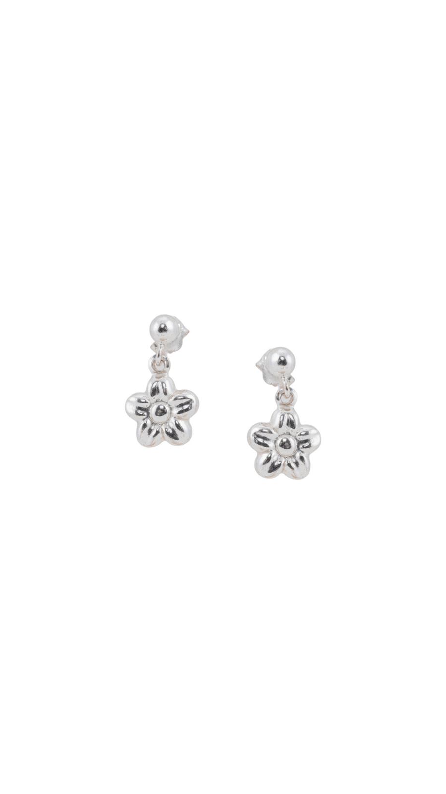 AJB Silver Arte Silver Flower Drops