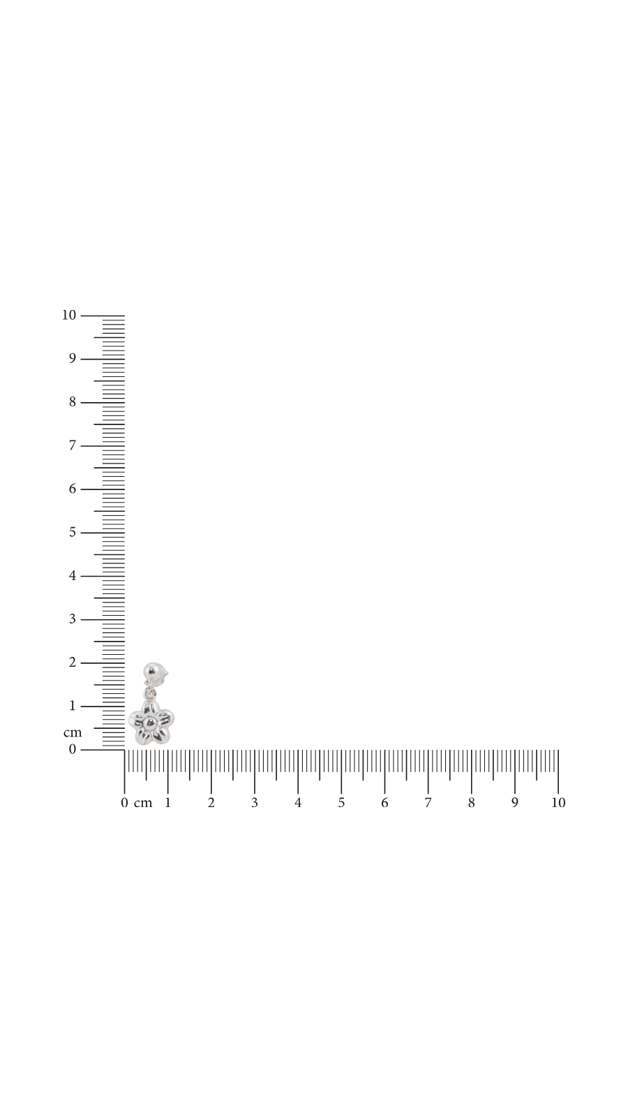 AJB Silver Arte Silver Flower Drop Earrings