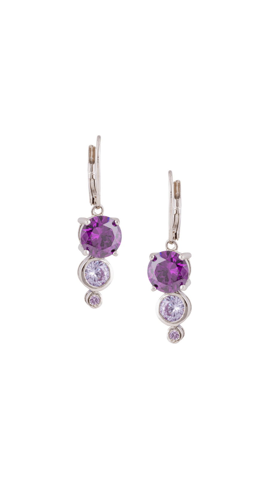 AJB Silver Arte Purple Tiered Hangings