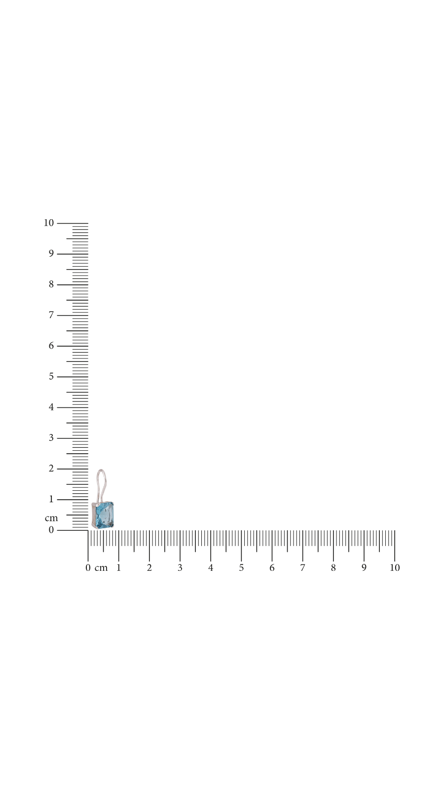 AJB Silver Arte Blue Crystal Earrings