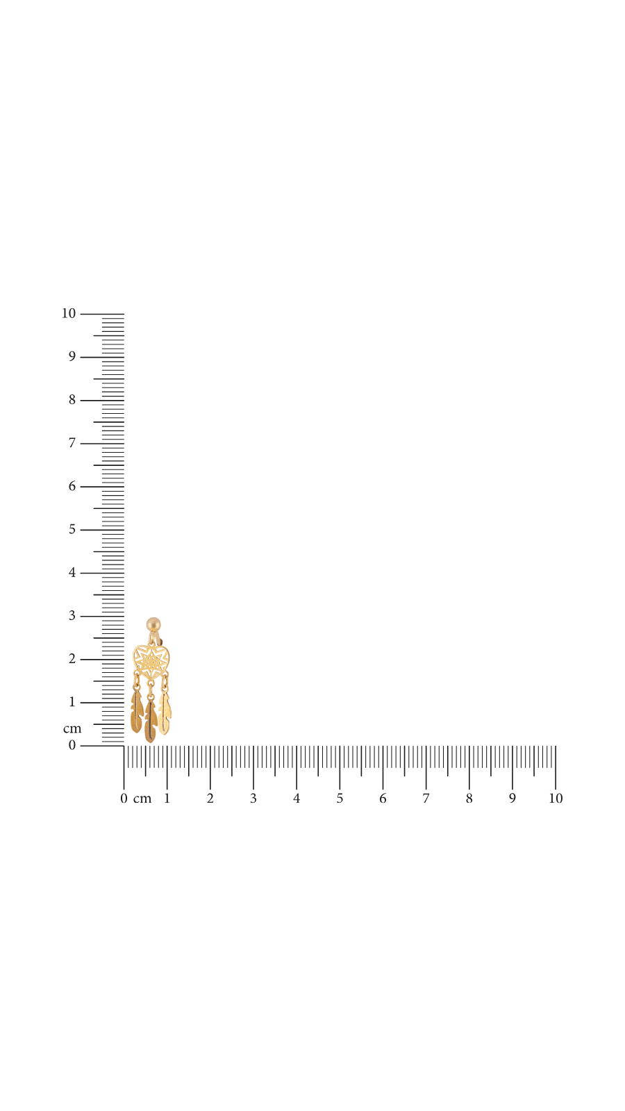 AJB Silver Arte Golden Boho Dreamcatchers Earrings