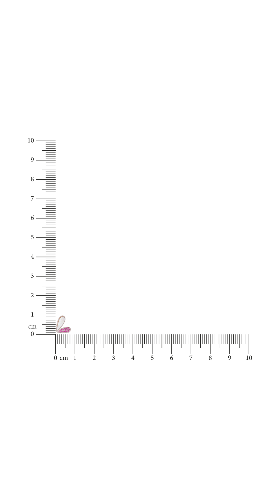 AJB Silver Arte Petal Hearts Studs