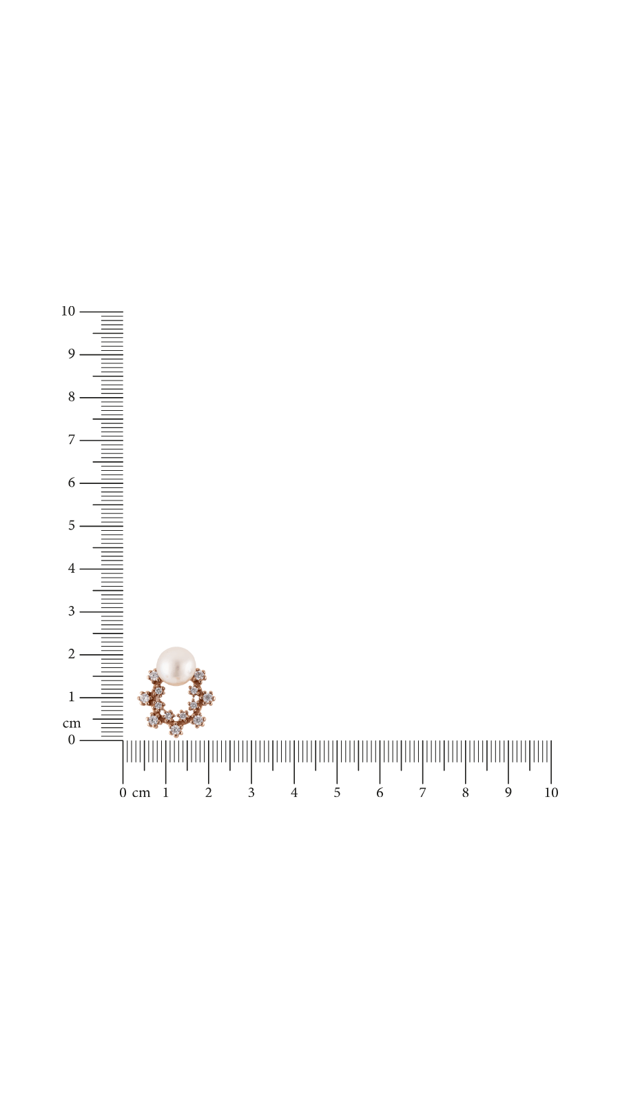 AJB Silver Arte Pearl Starburst Studs