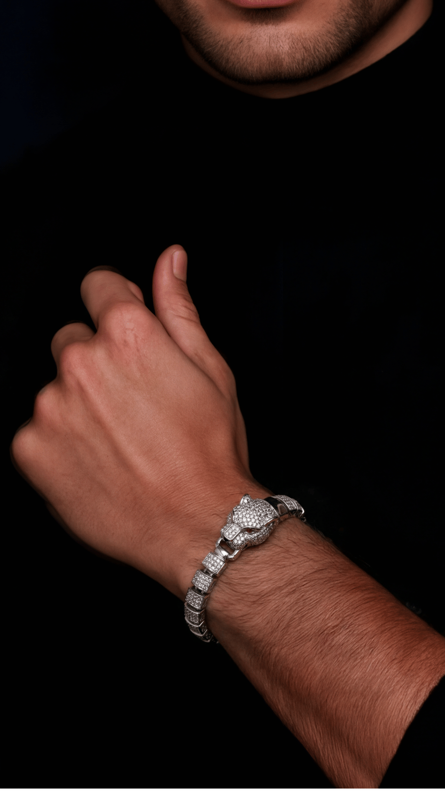925 Silver Luxury Jaguar Bracelet