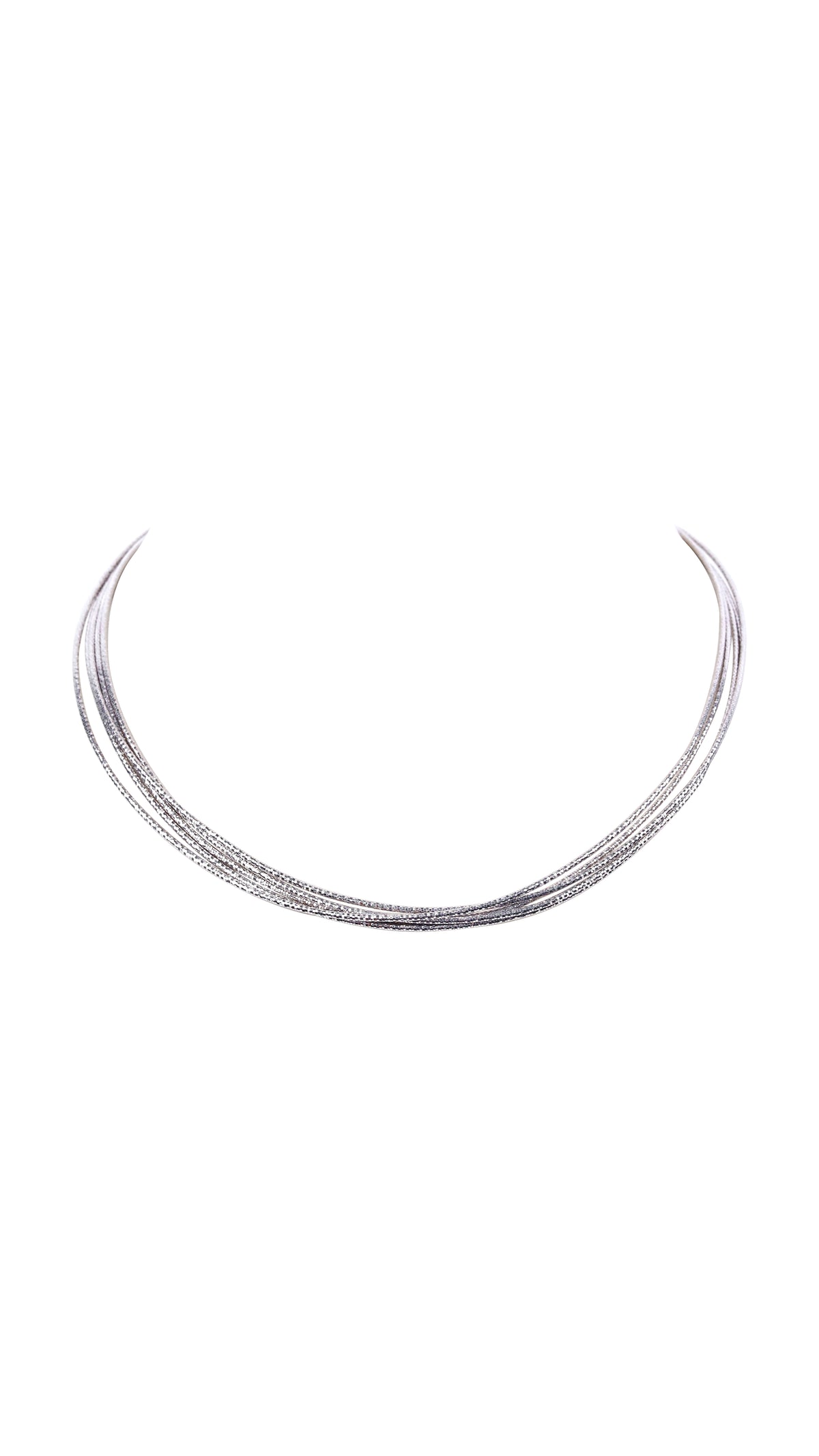 Multi-Strand Shimmer Sparkle Choker