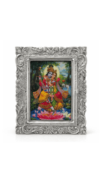 Sterling silver photo frame with polished finish