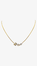 Modern designer pendant chain in 925 silver for special occasions.