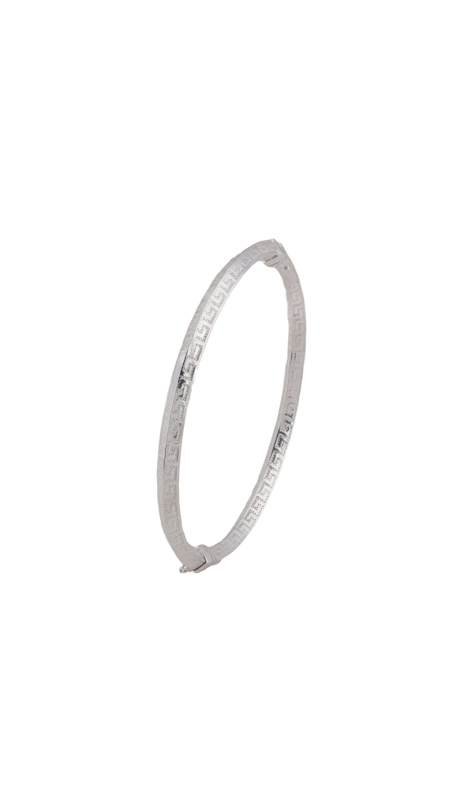 Men’s 925 silver kada with a simple classic design.