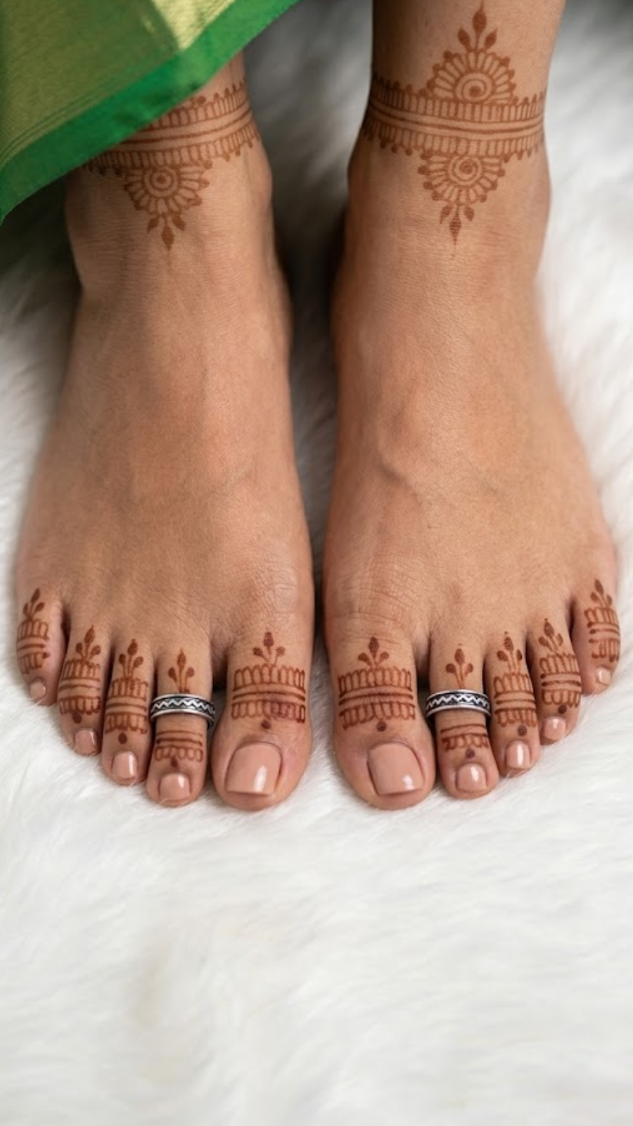 AJB Silver Arte Zig-Zag Textured Band Toe Ring