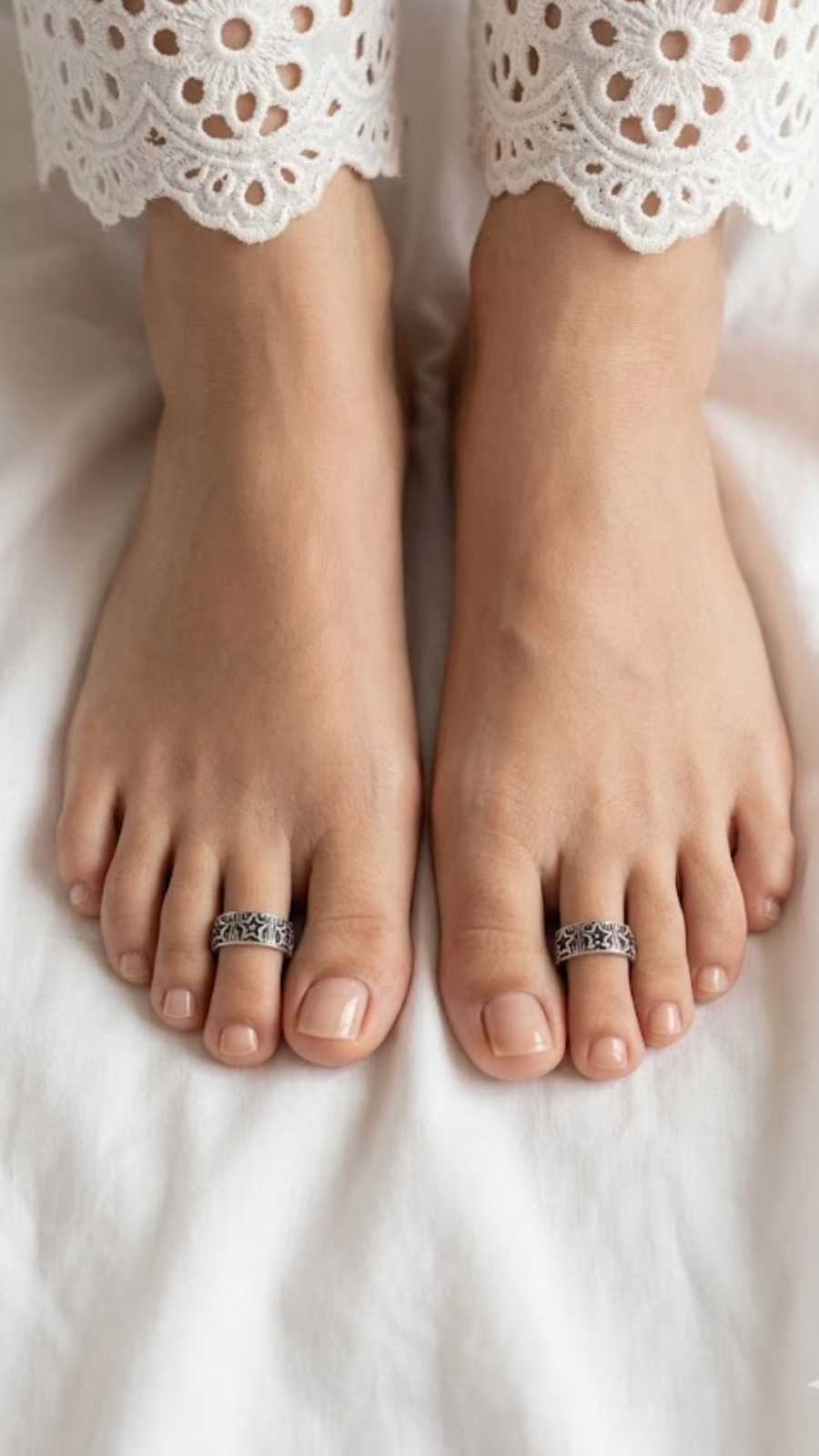 AJB Silver Arte Celestial Star Band Toe Ring