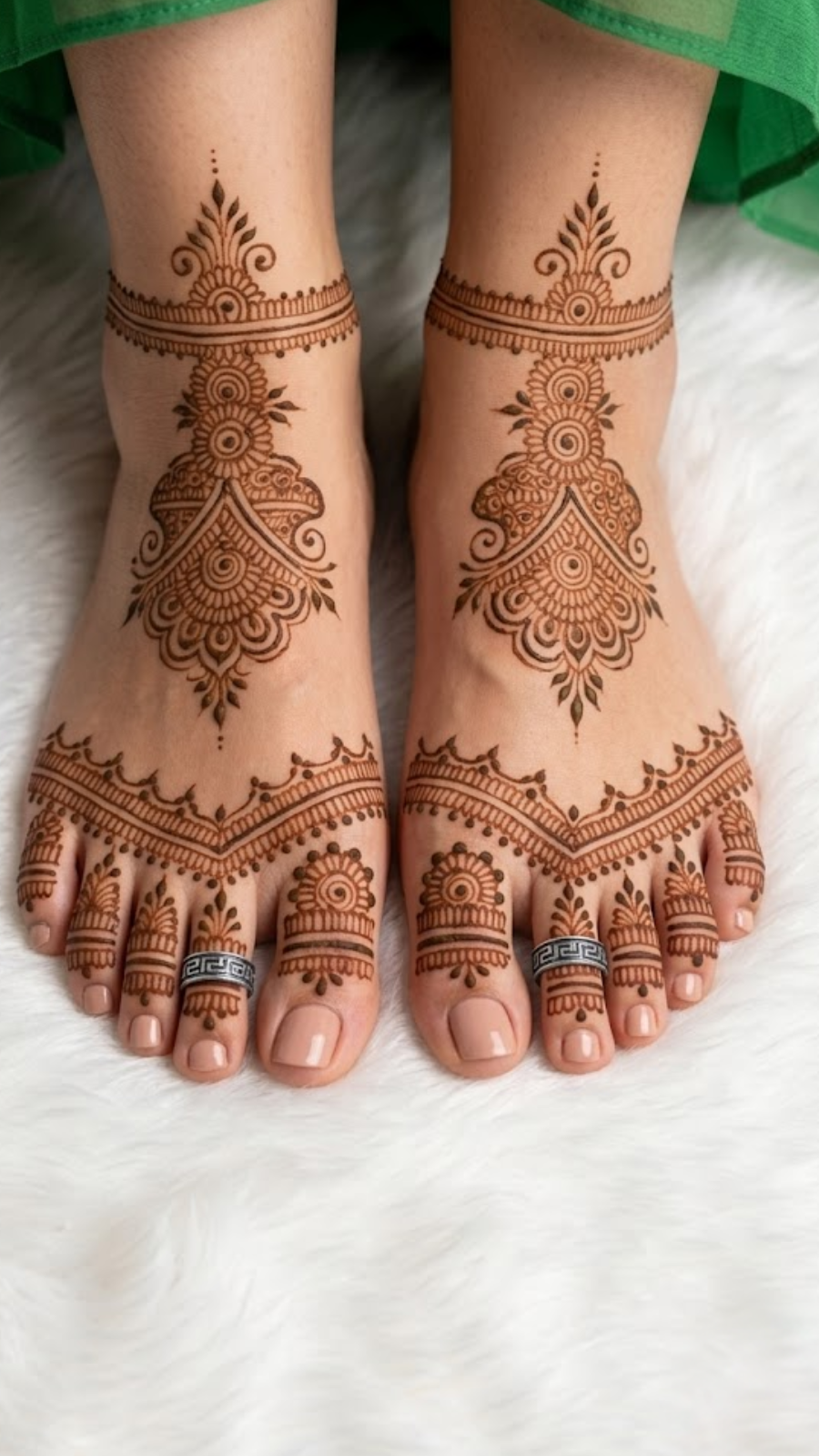 AJB Silver Arte Greek Key Oxidized Toe Ring