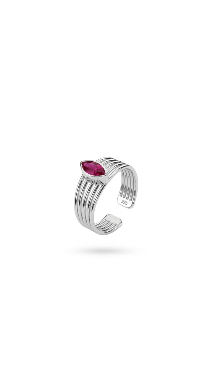 Marquise Ruby Toe Ring