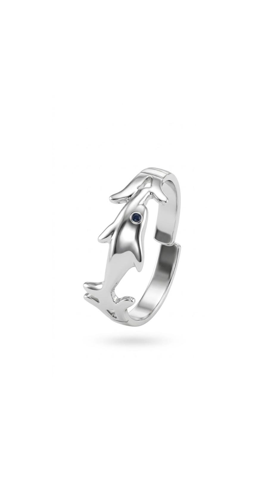 Dolphin Silhouette Toe Ring