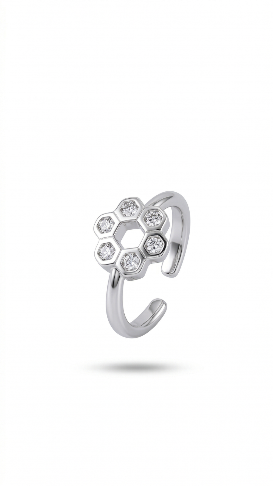 Hexagon Flower Toe Ring
