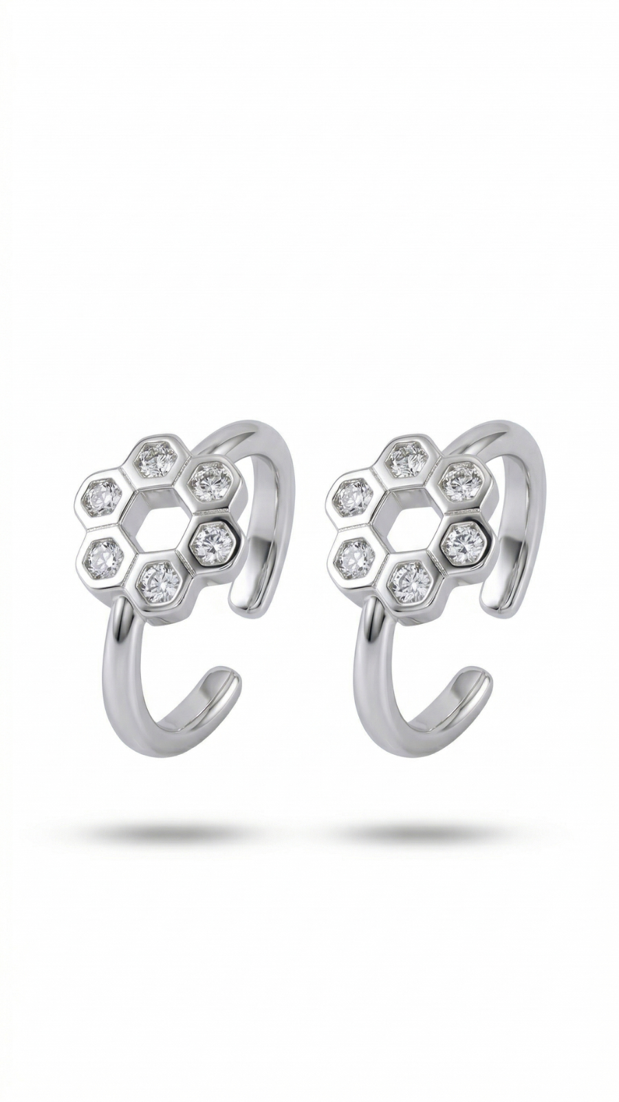 Hexagon Flower Toe Ring