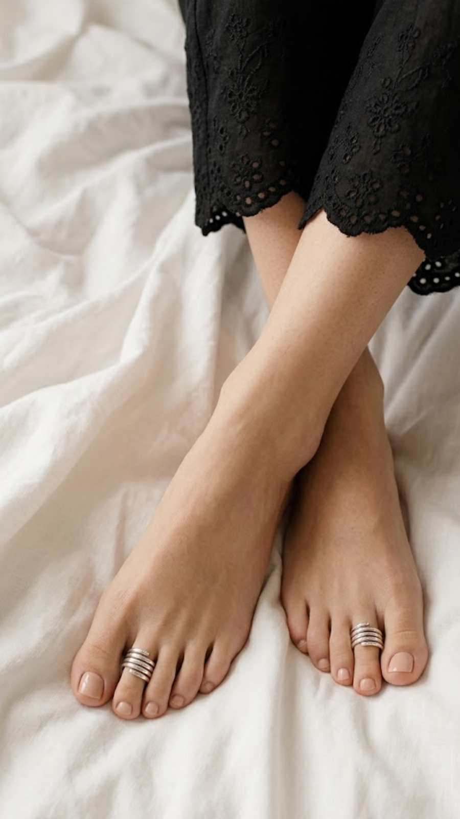 Multi-Layer Spiral Coil Toe Ring