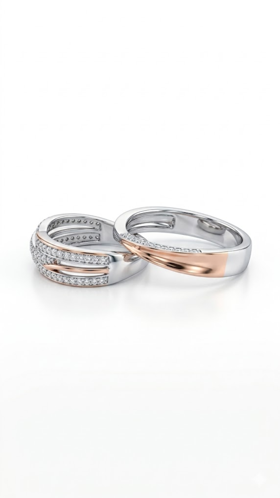 Stronger Together 925 Silver Couple Ring