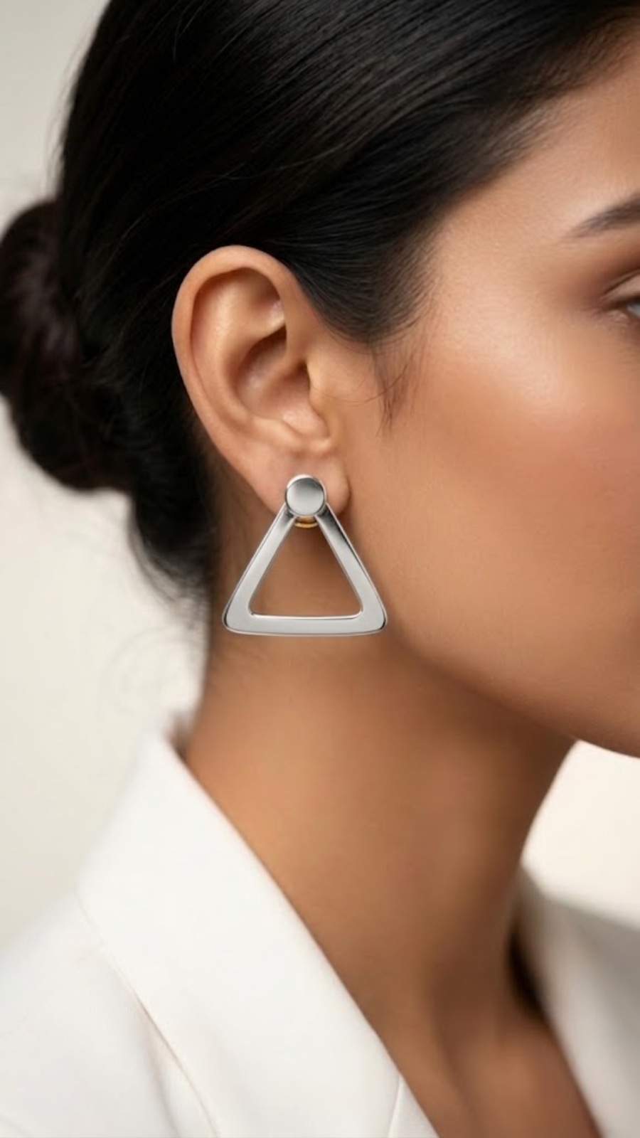 Triangle Silver Studs