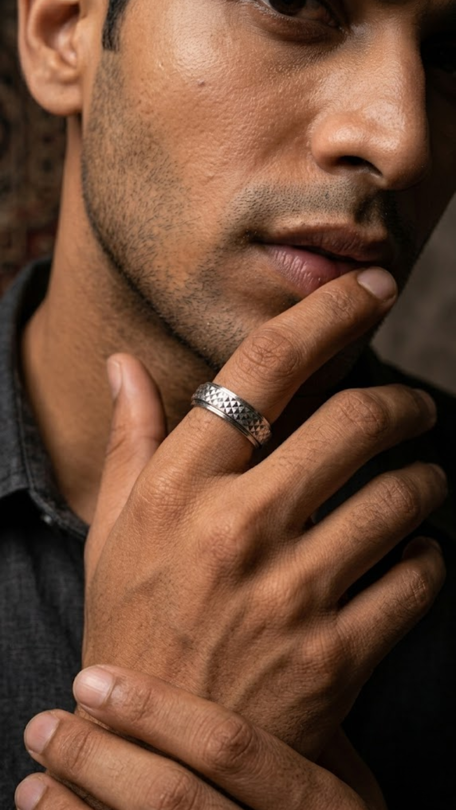 Textured Band Ring