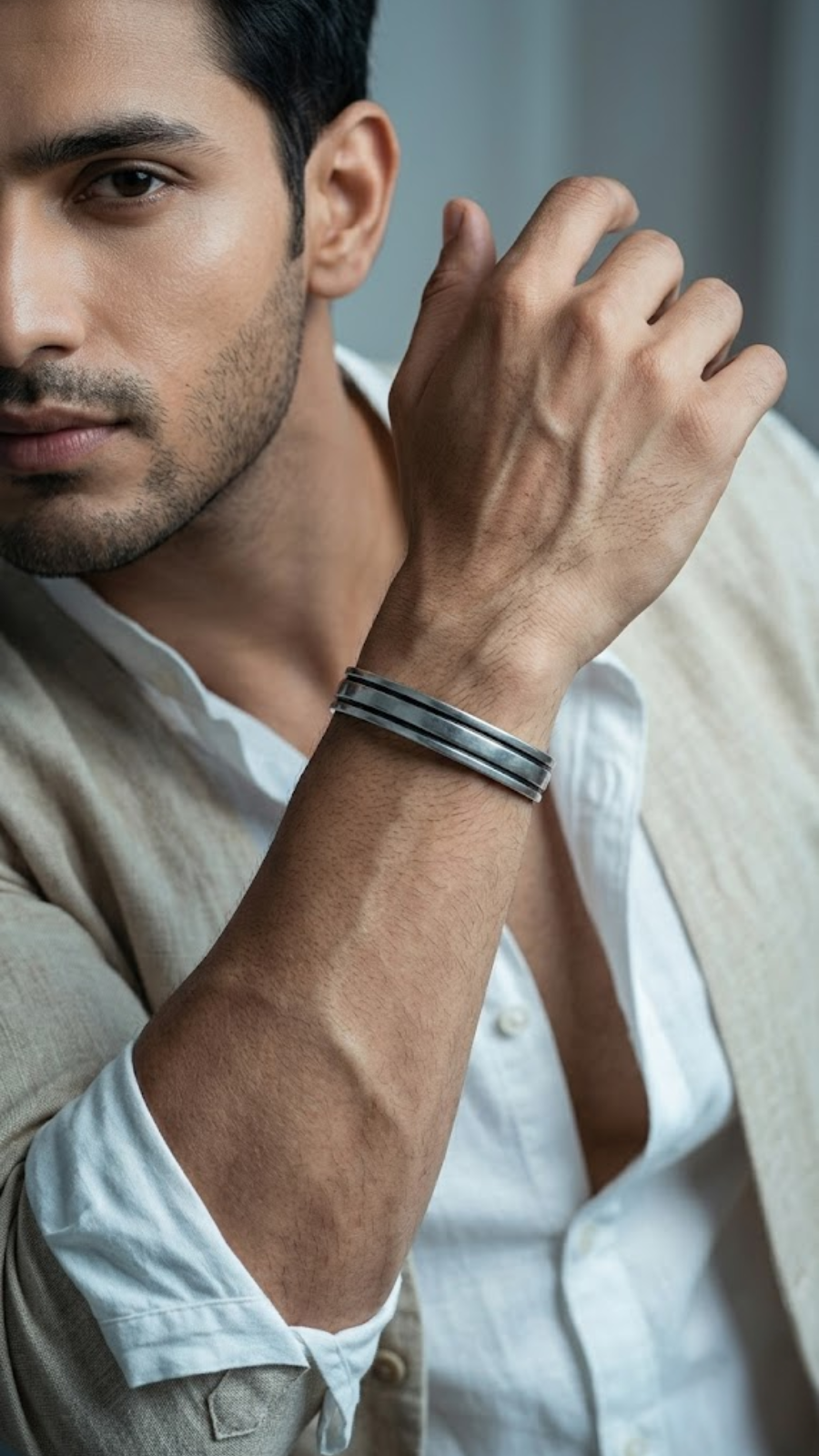 Men's Parallel Line Kada