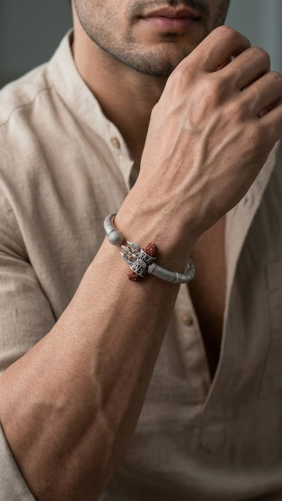 Trishul Bracelet for Men